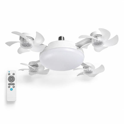 TrueBreeze — Screw-In Ceiling Fan with LED Light, No Wiring Required, Remote Control, 3 Speeds, 3 Color Temps